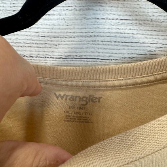 Wrangler Retro Plus Size Tan Western Rodeo Short Sleeve Graphic Tee Size XXL - Picture 5 of 7